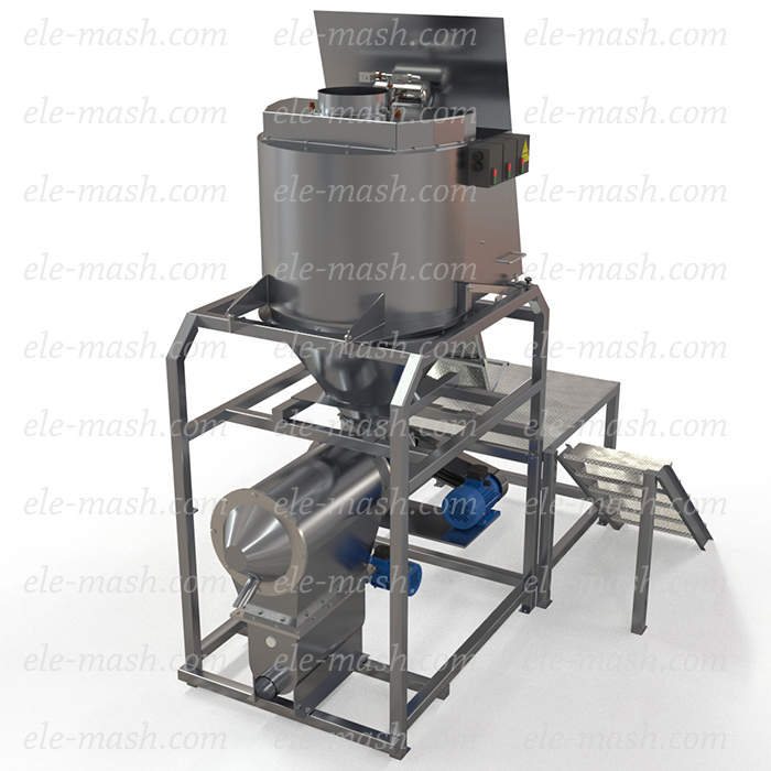 Bag unloader SHR-2 with rotary sifter