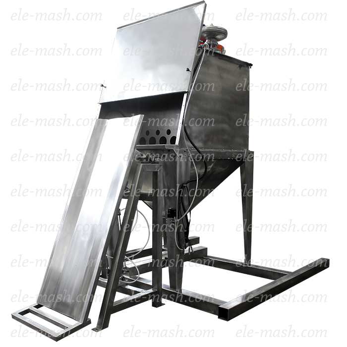 Bag unloader SHR-2 with rotary sifter